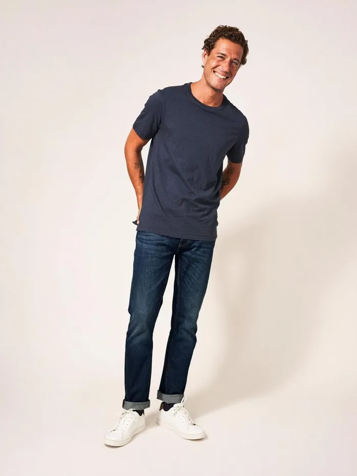 Men TROUSERS White Stuff Harwood Straight Jean Dark Blue Men TROUSERS White Stuff Harwood Straight Jean Dark Blue