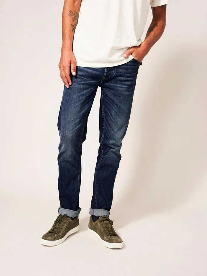 Men TROUSERS White Stuff Harwood Straight Jean Mid Denim