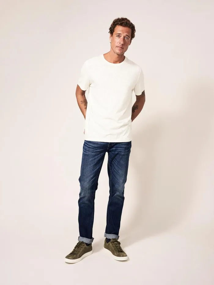 Men TROUSERS White Stuff Harwood Straight Jean Mid Denim Men TROUSERS White Stuff Harwood Straight Jean Mid Denim