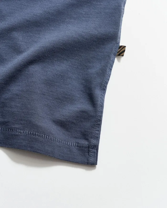 Men Washed Tee Navy Billy Reid Polos Tees and Henleys