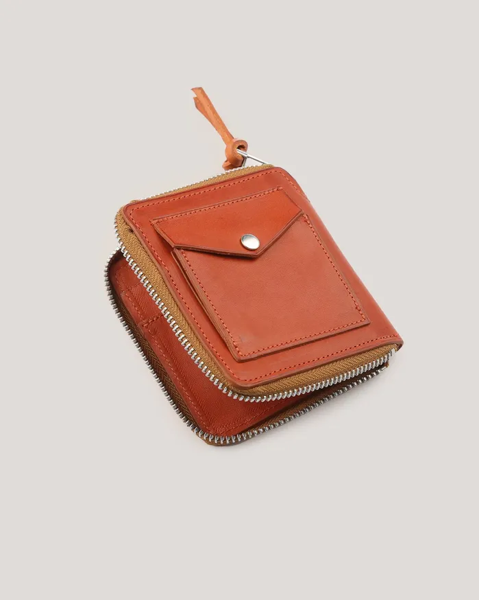 Men Zip Wallet Tan YMC Bags and Wallets