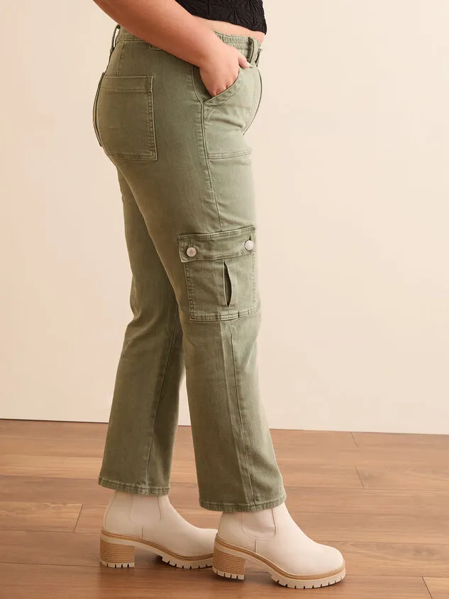 Mica Green Cargo Jeans Olive Women Altar039d State Bottoms