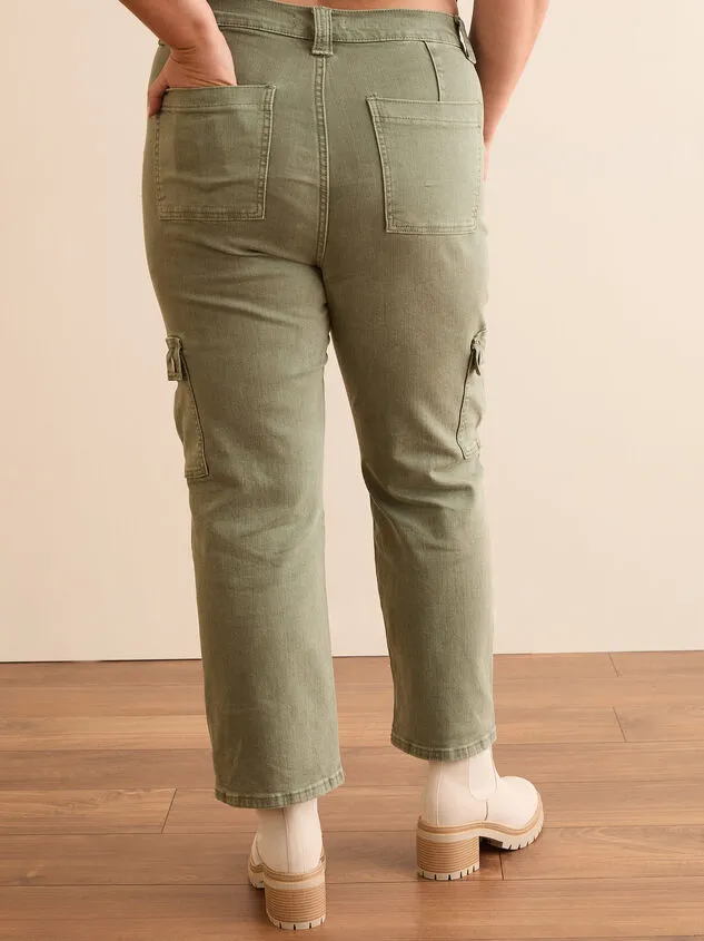 Mica Green Cargo Jeans Olive Women Altar039d State Bottoms
