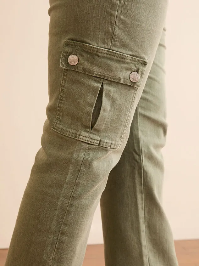 Mica Green Cargo Jeans Olive Women Altar039d State Bottoms