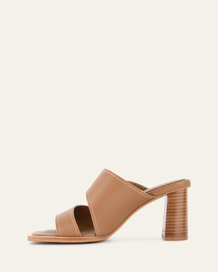 MID HEELS Women jomercer Cammy mid heel sandals tan leather