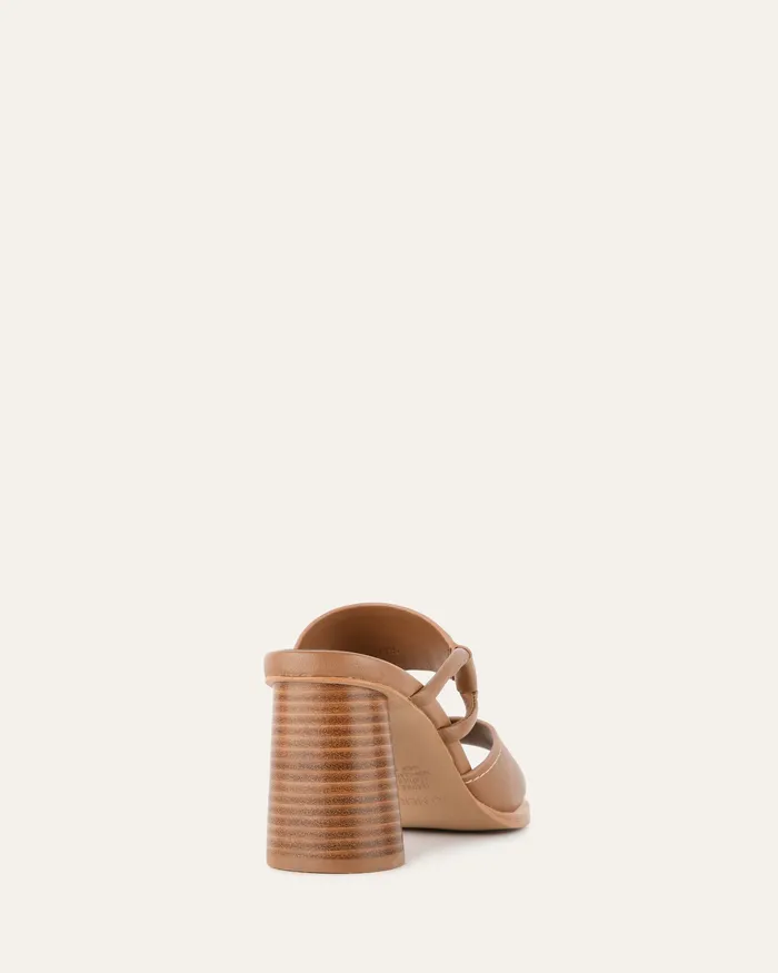 MID HEELS Women jomercer Cammy mid heel sandals tan leather