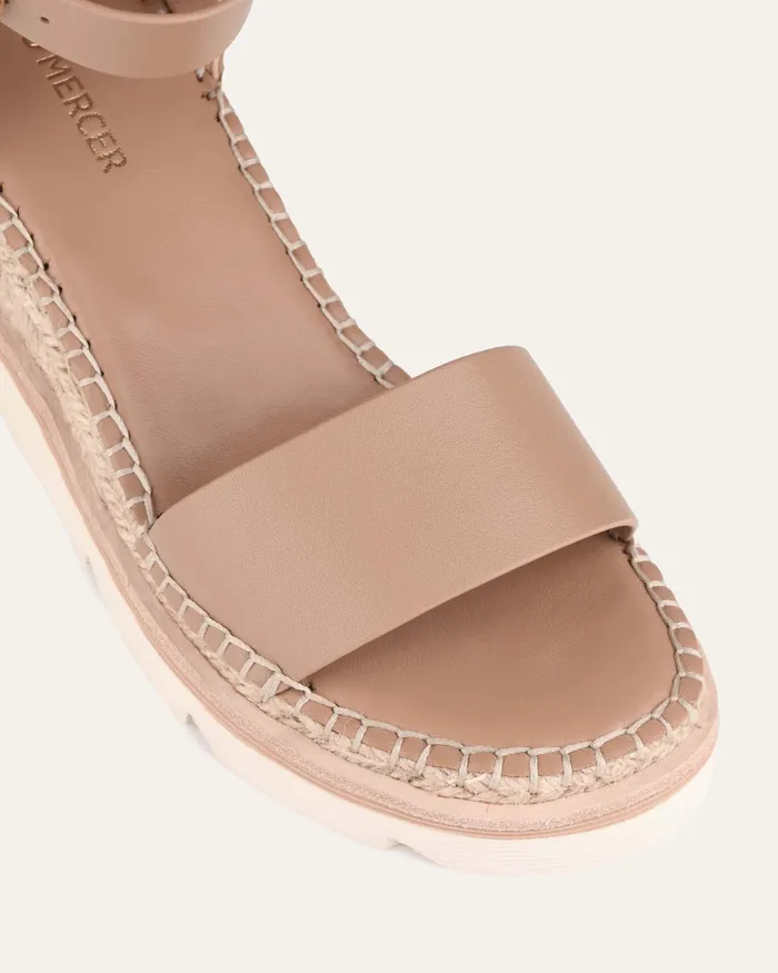 MID HEELS Women Kelly mid heel wedges tan leather jomercer MID HEELS Women Kelly mid heel wedges tan leather jomercer