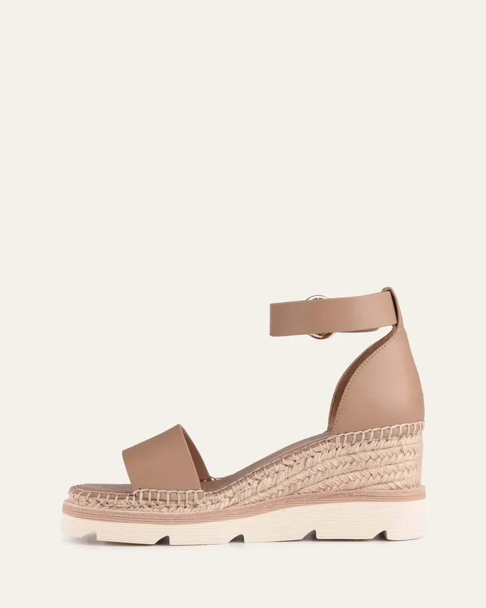 MID HEELS Women Kelly mid heel wedges tan leather jomercer MID HEELS Women Kelly mid heel wedges tan leather jomercer