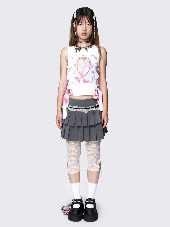 Minga X Ema Gaspar LaceUp Vest Top Women Minga London Tops and TShirts