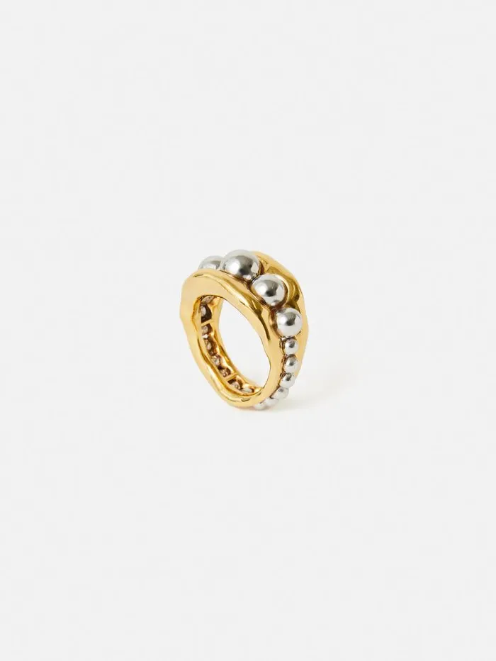 Molten Bead Ring Multi Women Jigsaw Jewellery