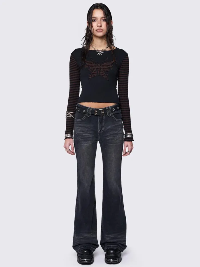 Monarch Striped Top Women Minga London Tops and TShirts