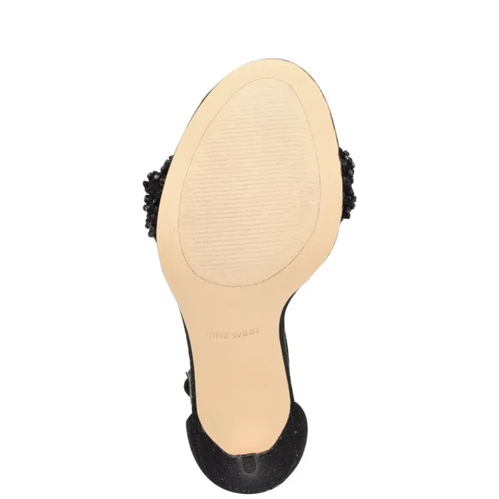 Morelov Heeled Sandals Black Crystal Women Nine West Sandals Morelov Heeled Sandals Black Crystal Women Nine West Sandals