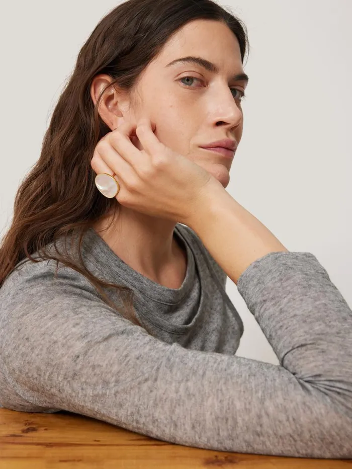 Mother Of Pearl Ring Pearl Women Jigsaw Party