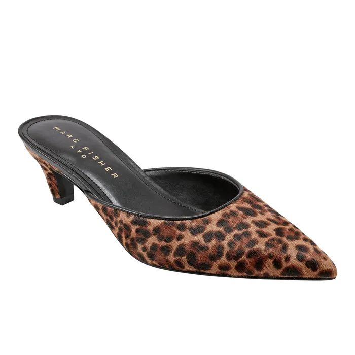 Mules and Slides Women Rosaly Heeled Mule Leopard Marc Fisher