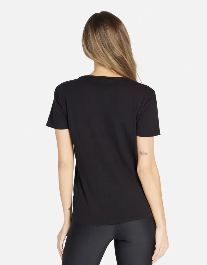 Myra ACDC Crystals Black Women Lauren Moshi Short Sleeve