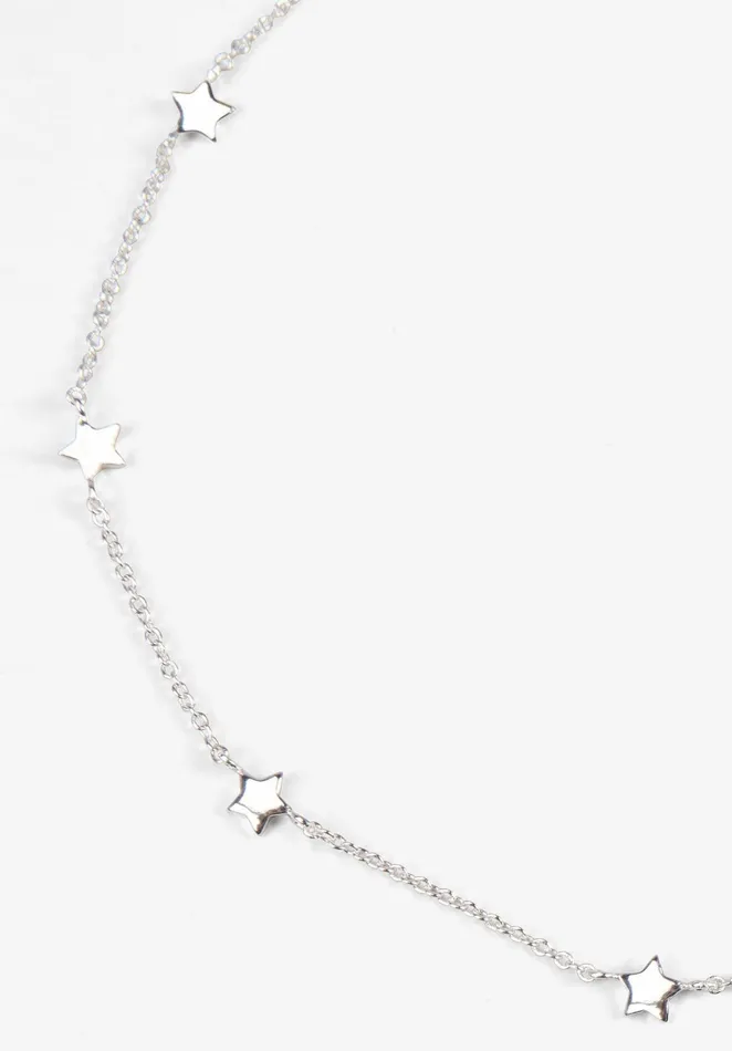 Necklaces Women Hush Multi Star Choker Silver