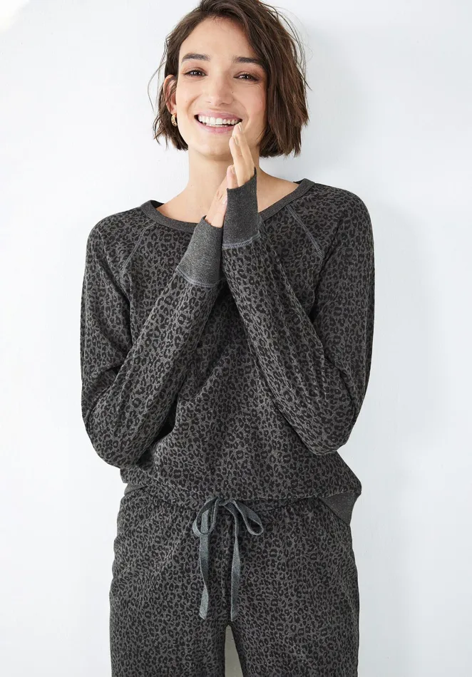 Nightwear Women Hush Joey Printed Pyjamas Charcoalblackprint