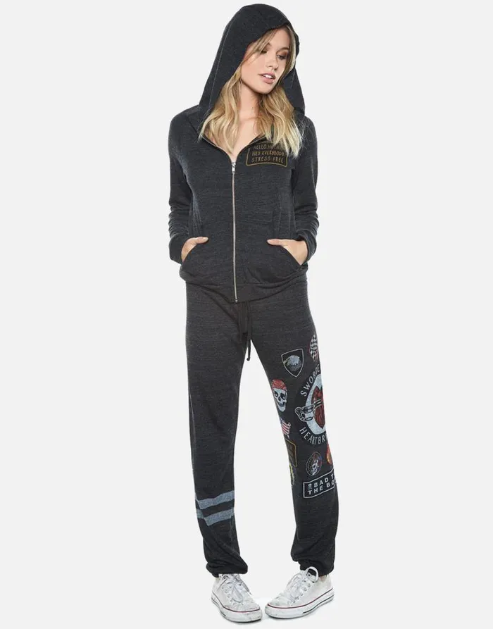 Noella Heartbreaker Heather Black Women Lauren Moshi Hoodies