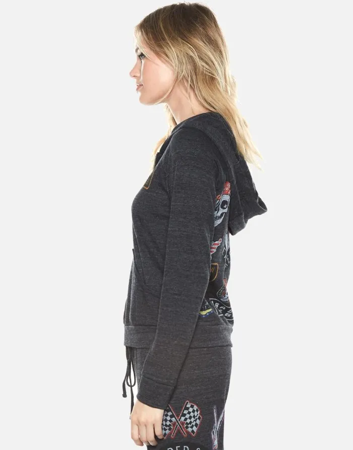 Noella Heartbreaker Heather Black Women Lauren Moshi Hoodies