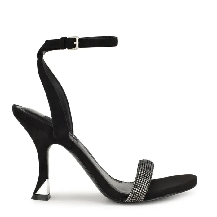 Nyrah Ankle Strap Sandals Black Women Nine West Sandals