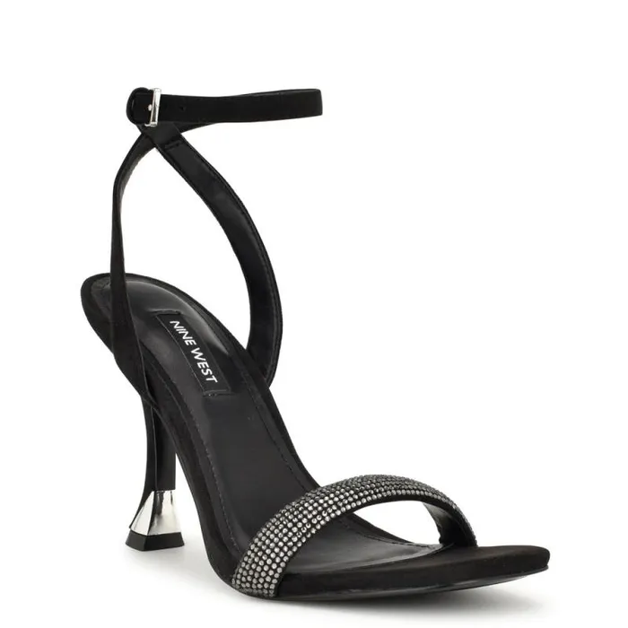 Nyrah Ankle Strap Sandals Black Women Nine West Sandals