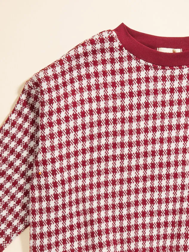 Oakley Plaid Sweater Red Boy Altar039d State Tops