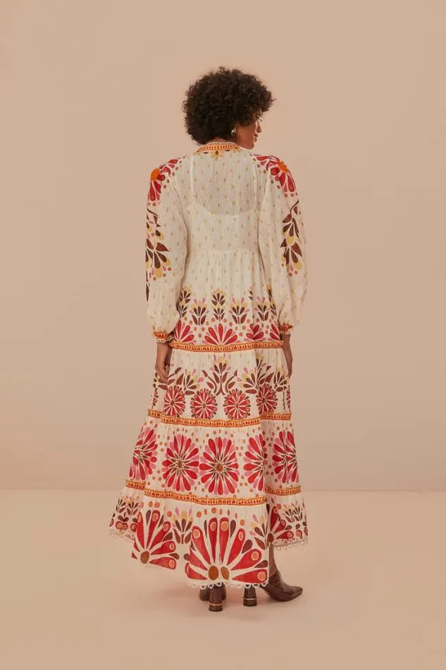 OffWhite Ainika Flowers Maxi Dress Women FARM Rio Maxi Dresses