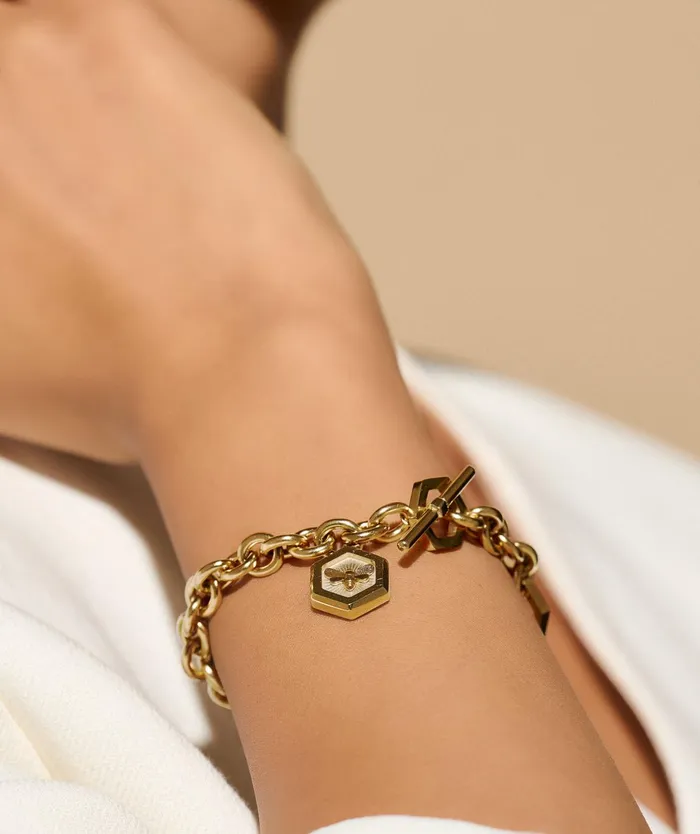 Olivia Burton Bracelets Women Minima Bee Gold Toggle Bracelet