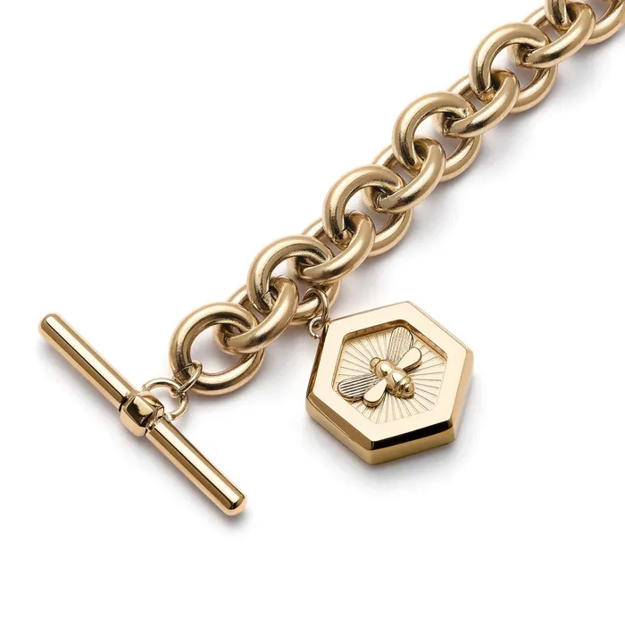 Olivia Burton Bracelets Women Minima Bee Gold Toggle Bracelet