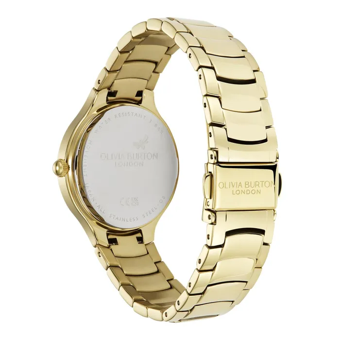 Olivia Burton Classic Watches Women 34mm Lea Forest Green and Gold Bracelet Watch