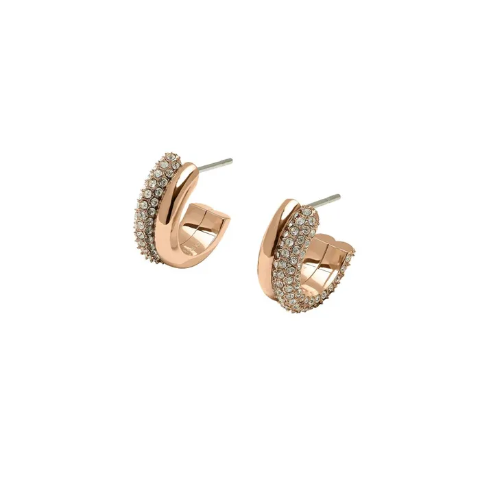 Olivia Burton Earrings Women Entwine Rose Gold Hoop Earrings