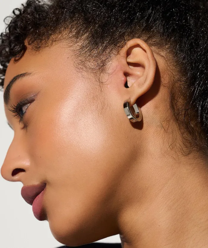 Olivia Burton Earrings Women O Silver Hoop Earrings Olivia Burton Earrings Women O Silver Hoop Earrings