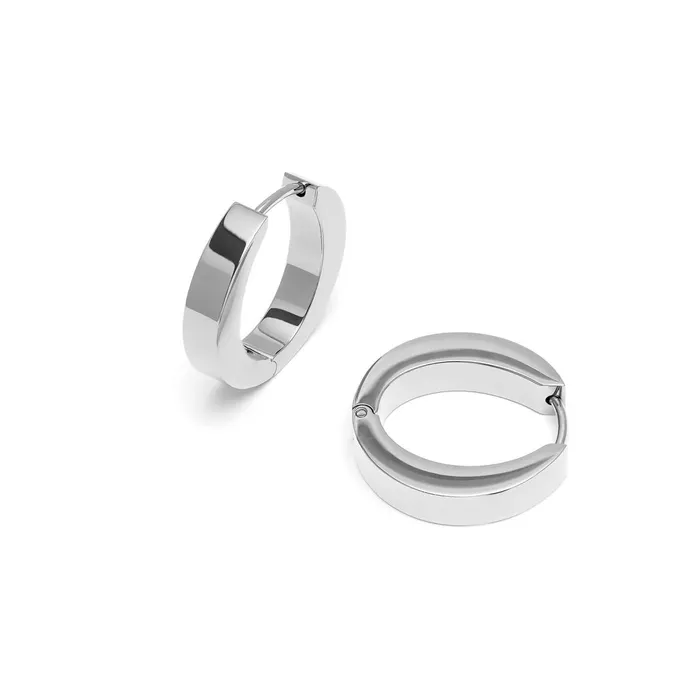 Olivia Burton Earrings Women O Silver Hoop Earrings Olivia Burton Earrings Women O Silver Hoop Earrings