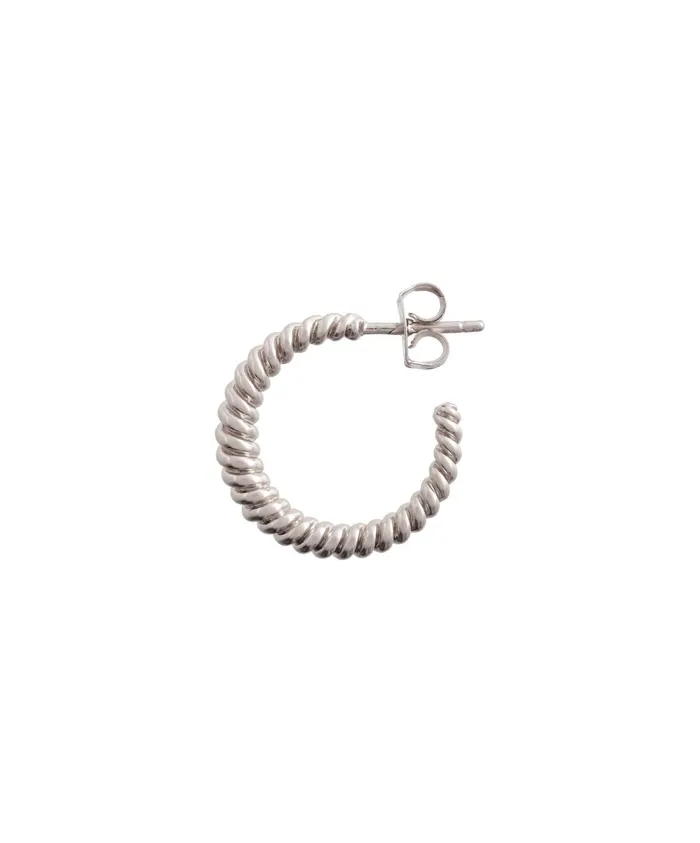 Olivia Burton Earrings Women Silver Rope Twist Hoop Earrings Olivia Burton Earrings Women Silver Rope Twist Hoop Earrings