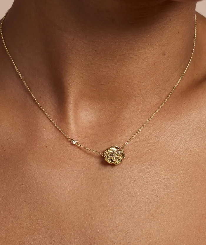 Olivia Burton Necklaces Women Tudor Rose Gold Plated Pendant Necklace