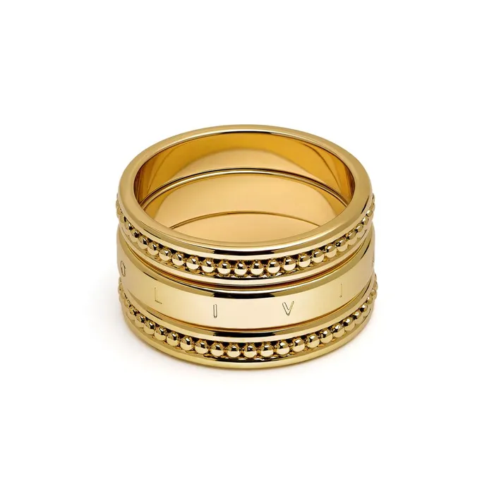 Olivia Burton Rings Women Ever Stacked Gold Plated Rings S