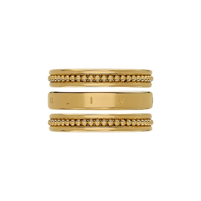 Olivia Burton Rings Women Ever Stacked Gold Plated Rings S