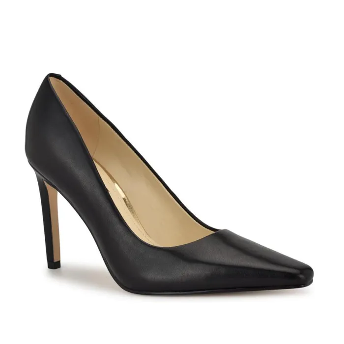 Oraye Dress Pumps Black Leather Women Nine West Heels Oraye Dress Pumps Black Leather Women Nine West Heels