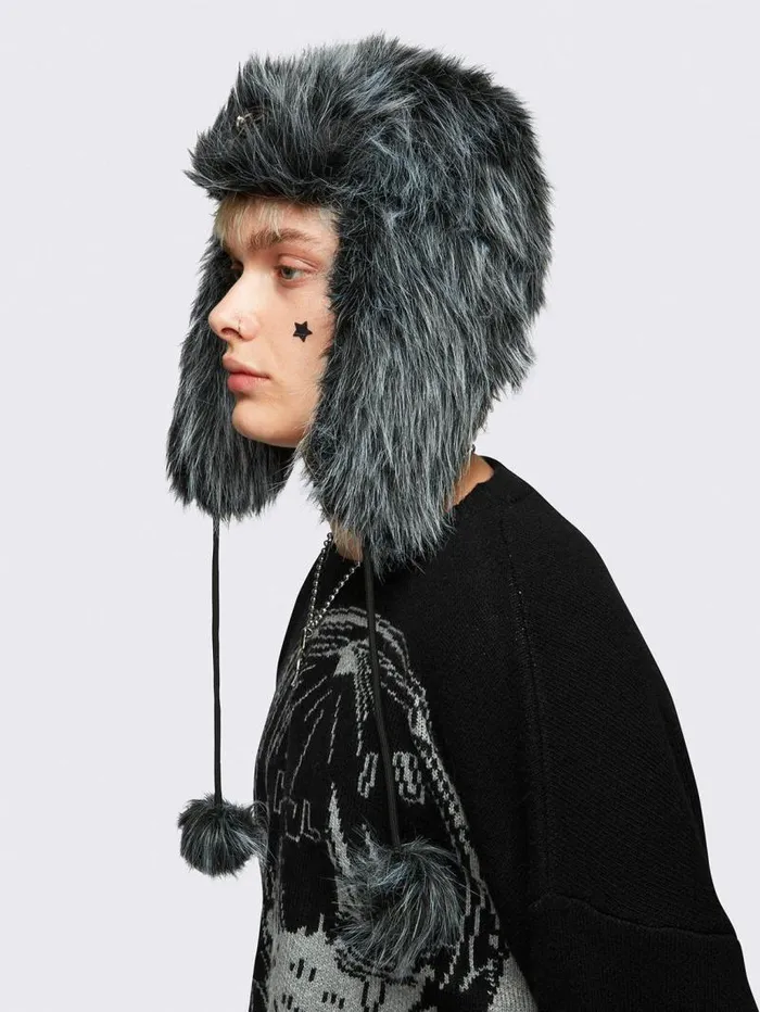 Orion Furry Trapper Hat Women Minga London Hats and Hair Pieces