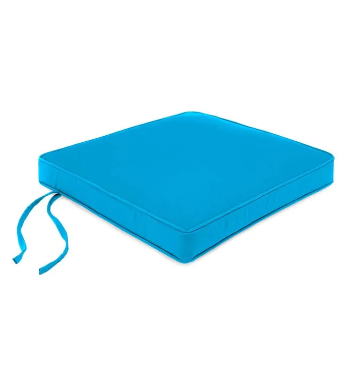 Outdoor Living Deluxe Sunbrella Square Cushion With Ties 19034 X 18034 X 3034 8211 Bandana Plow and Hearth Outdoor Furniture Cushions