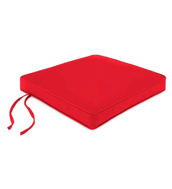 Outdoor Living Deluxe Sunbrella Square Cushion With Ties 19034 X 18034 X 3034 8211 Bandana Plow and Hearth Outdoor Furniture Cushions
