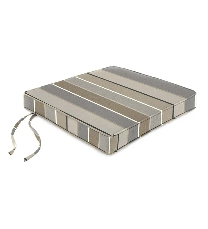 Outdoor Living Deluxe Sunbrella Square Cushion With Ties 19034 X 18034 X 3034 8211 Bandana Plow and Hearth Outdoor Furniture Cushions