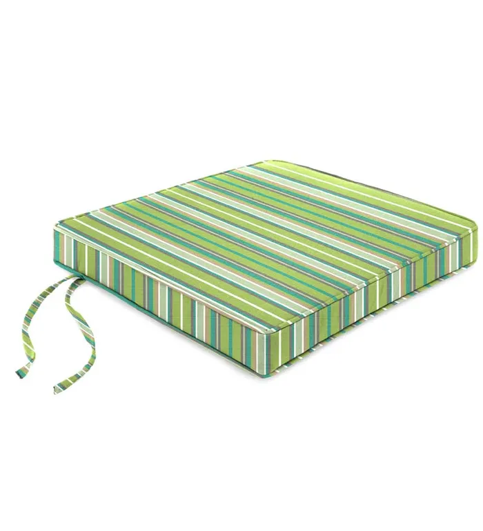 Outdoor Living Deluxe Sunbrella Square Cushion With Ties 19034 X 18034 X 3034 8211 Bandana Plow and Hearth Outdoor Furniture Cushions