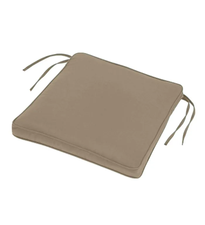 Outdoor Living Sunbrella Tapered Chair Cushion With Ties 19034 Front17034 Back X 18034 X 3034 8211 Bandana Plow and Hearth Outdoor Furniture Cushions