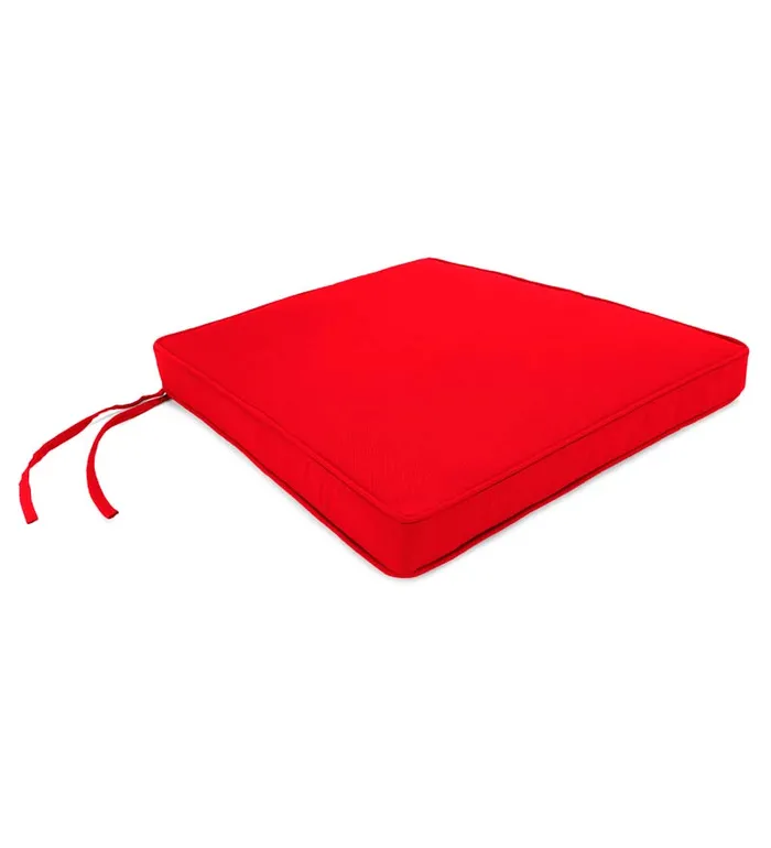 Outdoor Living Sunbrella Tapered Chair Cushion With Ties 19034 Front17034 Back X 18034 X 3034 8211 Bandana Plow and Hearth Outdoor Furniture Cushions