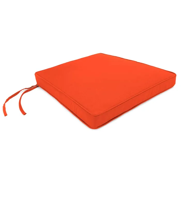 Outdoor Living Sunbrella Tapered Chair Cushion With Ties 19034 Front17034 Back X 18034 X 3034 8211 Bandana Plow and Hearth Outdoor Furniture Cushions