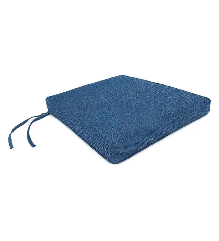 Outdoor Living Sunbrella Tapered Chair Cushion With Ties 19034 Front17034 Back X 18034 X 3034 8211 Bandana Plow and Hearth Outdoor Furniture Cushions