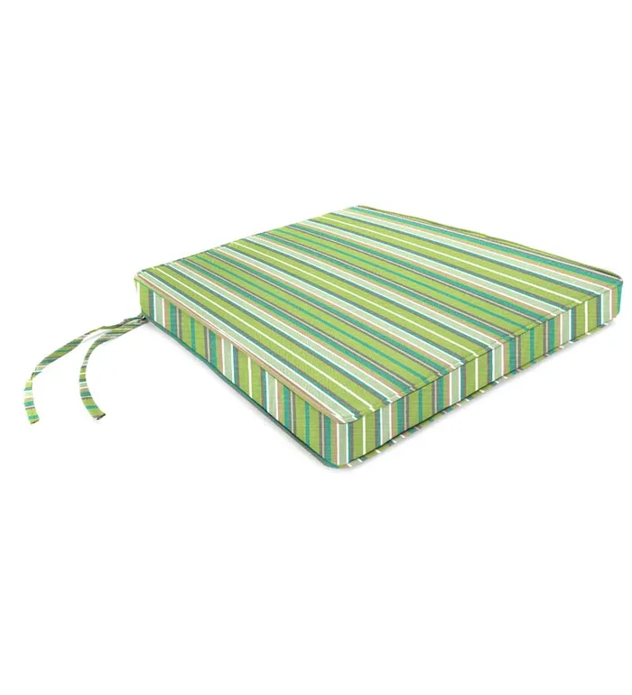 Outdoor Living Sunbrella Tapered Chair Cushion With Ties 19034 Front17034 Back X 18034 X 3034 8211 Bandana Plow and Hearth Outdoor Furniture Cushions