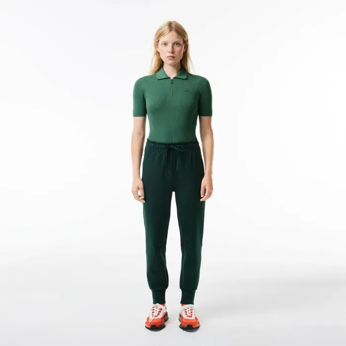 Pants and Leggings Women Lacoste Women039s Cotton Jersey Joggers Forest Green Yzp