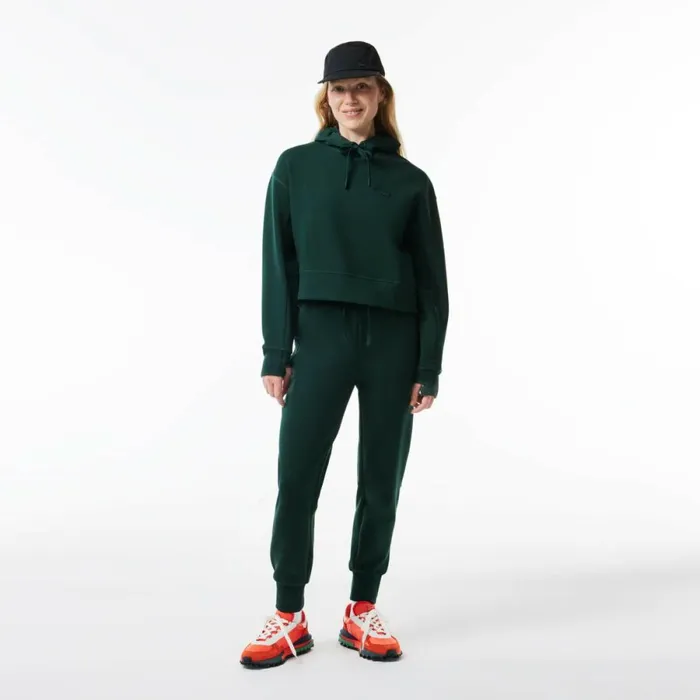 Pants and Leggings Women Lacoste Women039s Cotton Jersey Joggers Forest Green Yzp